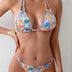 Swimwear Women Tied Push Up Bikini Set Tied High Cut Swimsuit Brazilian